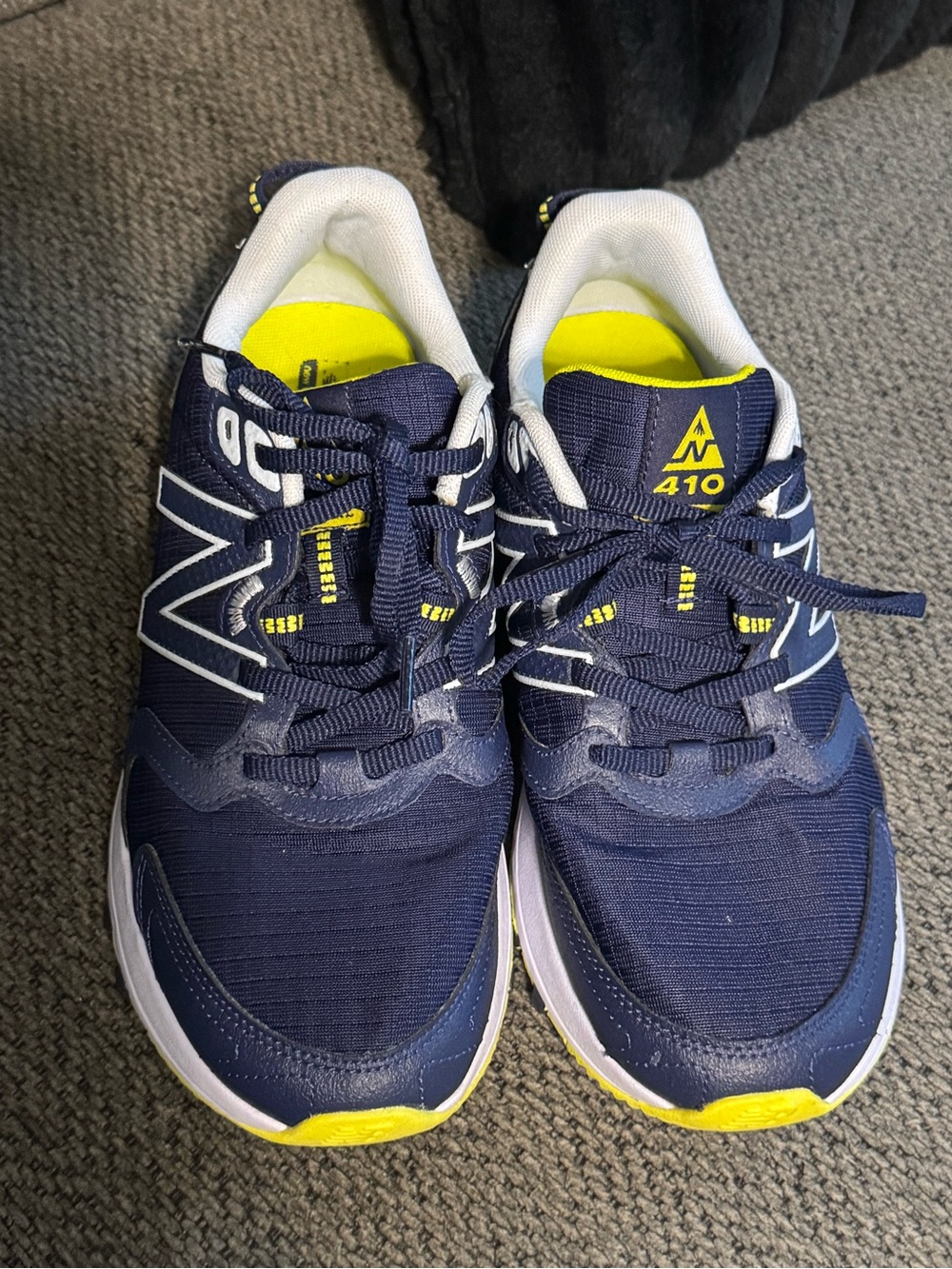 New Balance Navy and Yellow 410 Women's Trail Running Sneakers